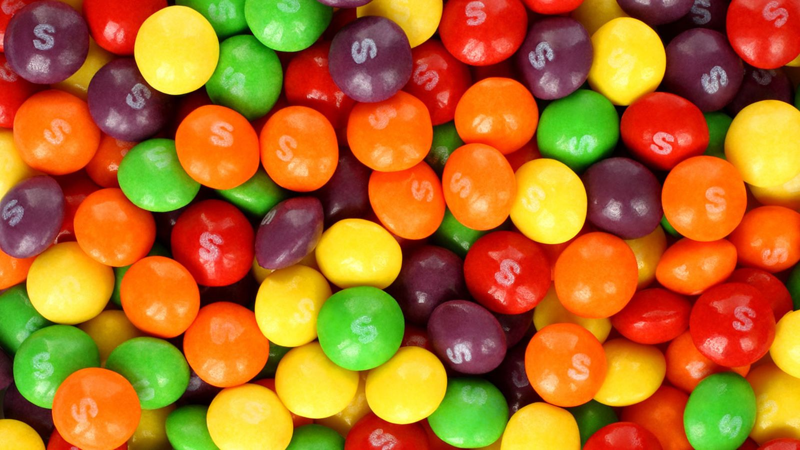 Caramelle Skittles colorate, 1600x900 HD Ready, PC