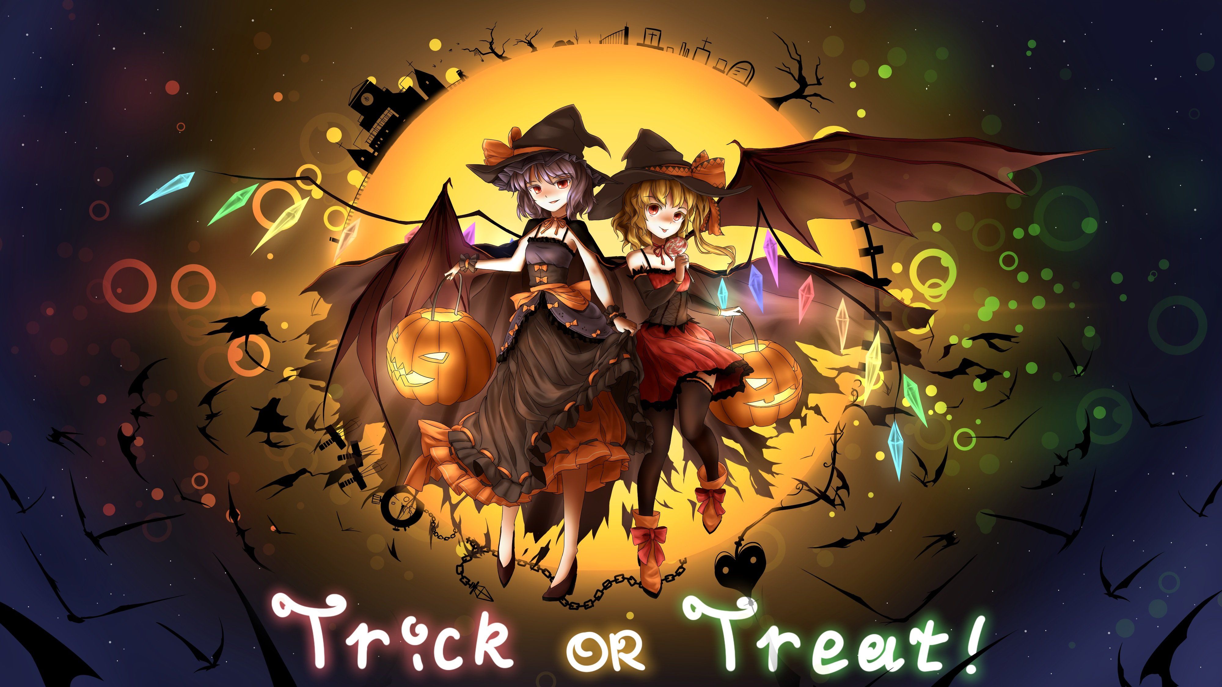 Streghe Halloween con zucche, 4000x2250 Ultra HD, 4K TV