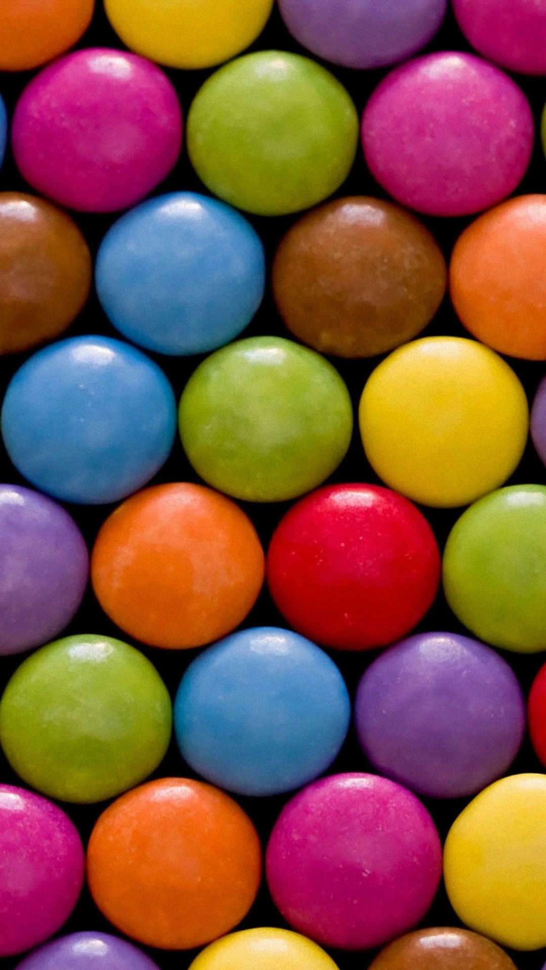 Caramelle colorate tipo Smarties, 1080x1920 Verticale, Telefono