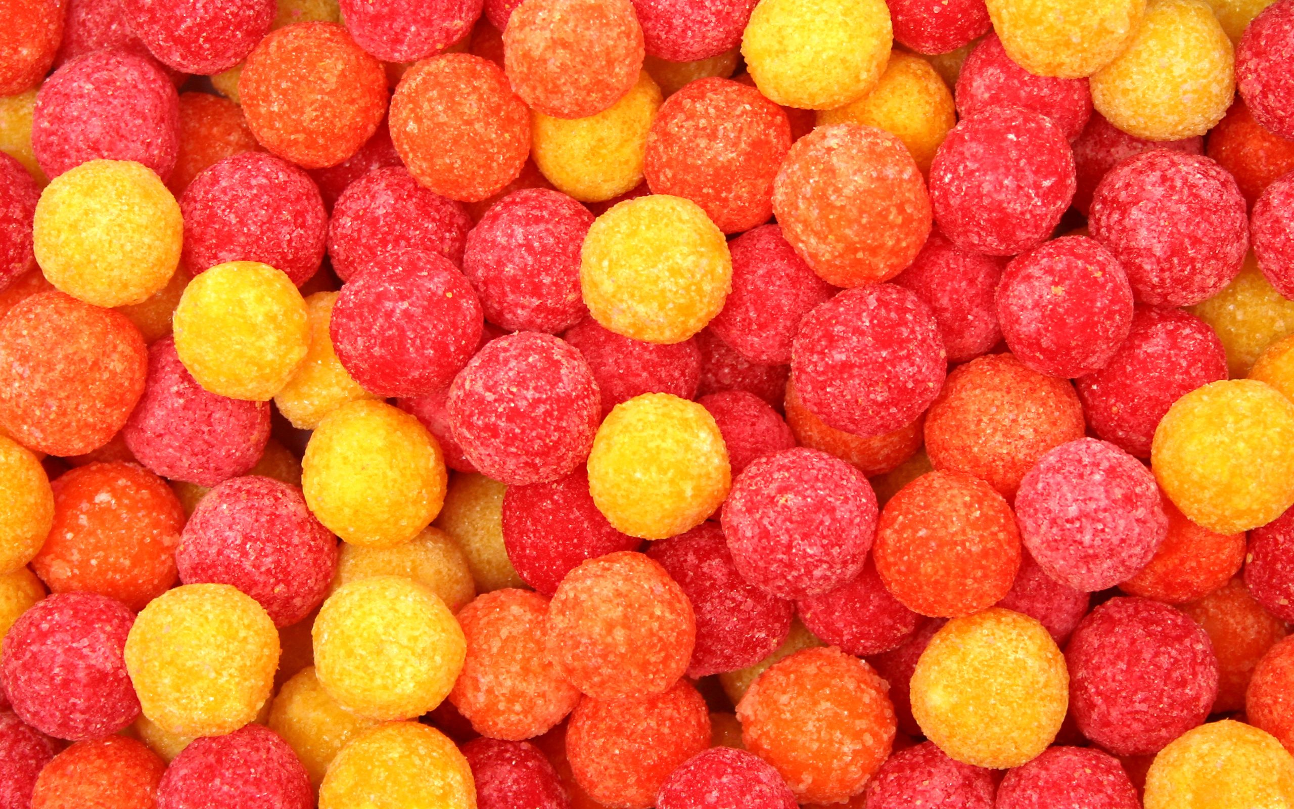 Caramelle rotonde rosse e gialle, 2560x1600 2K+, MacBook Pro