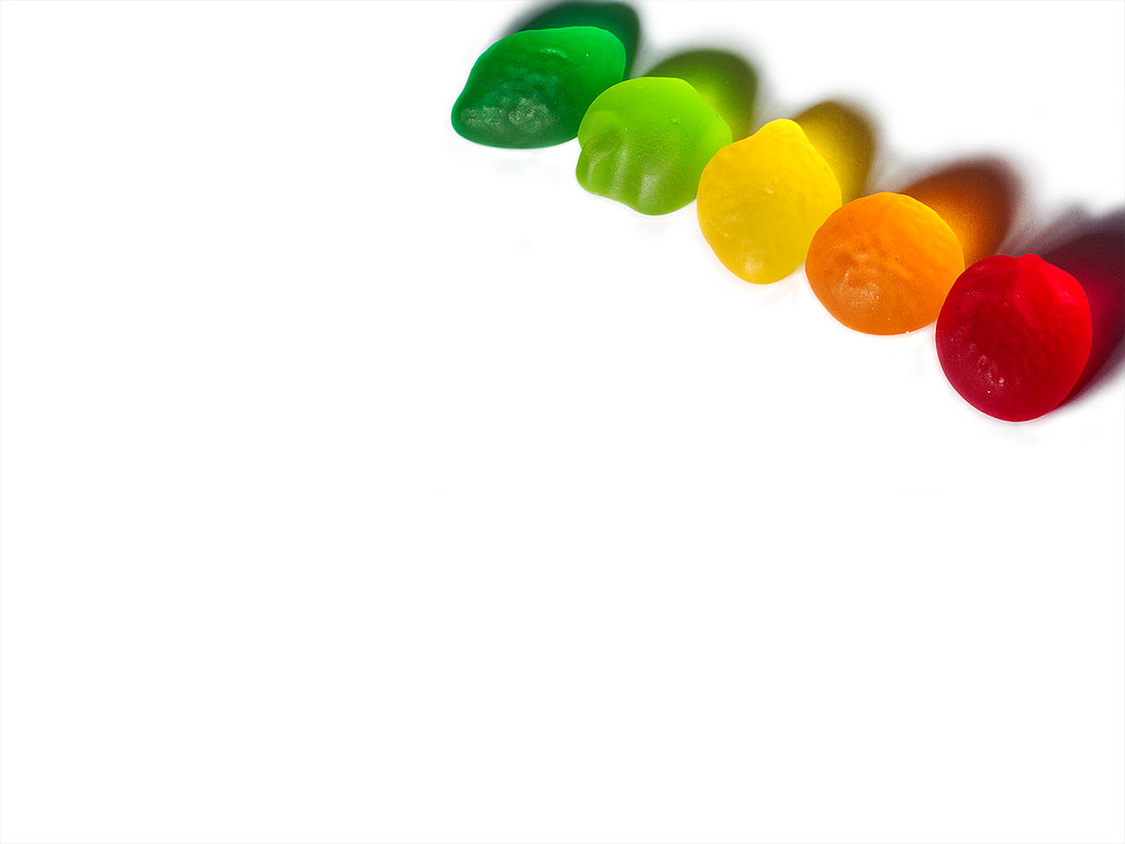 Caramelle gommose colorate arcobaleno, 1024x768 HD, PC