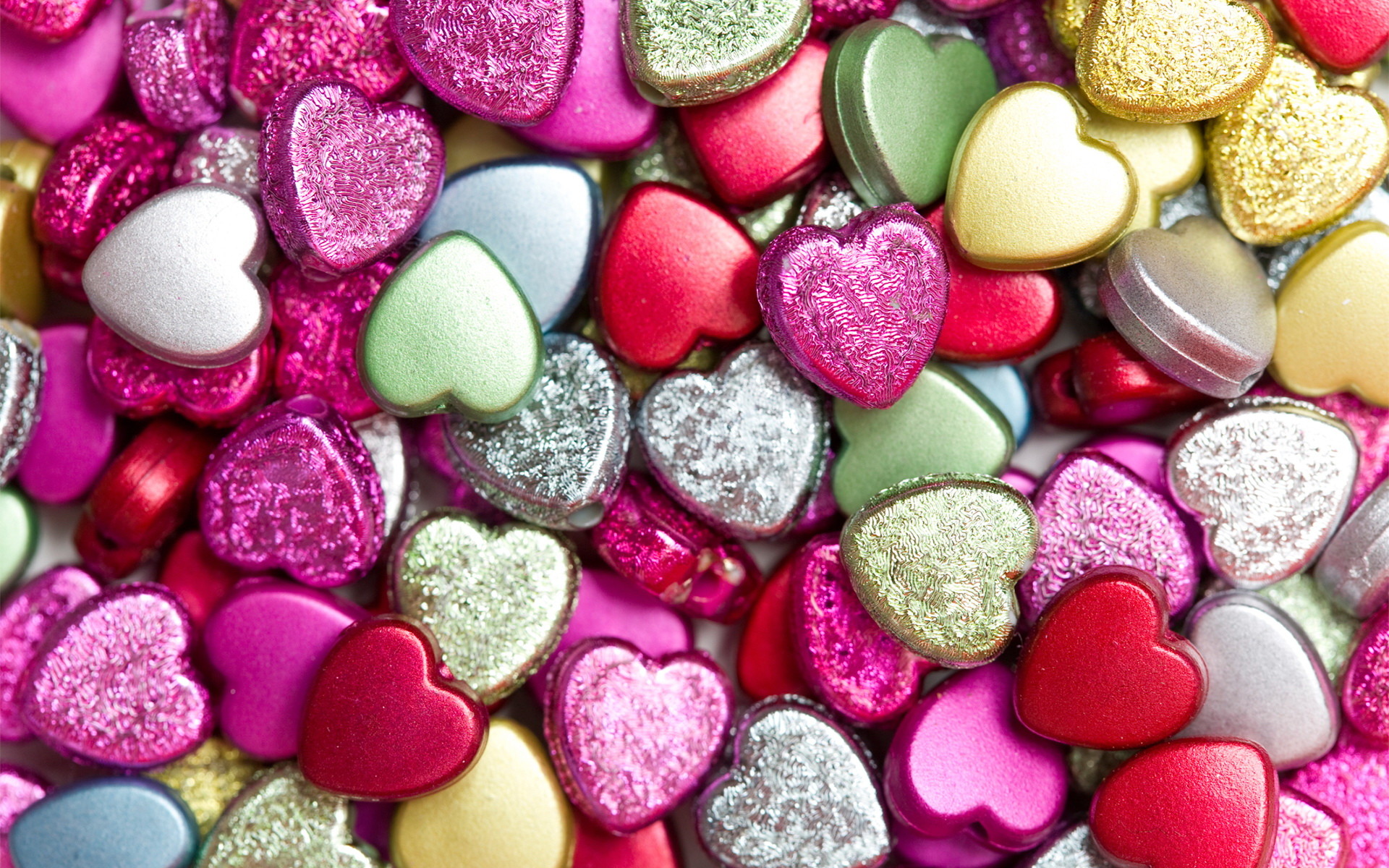 Caramelle a forma di cuore colorate, 1920x1200 WUXGA, Laptop