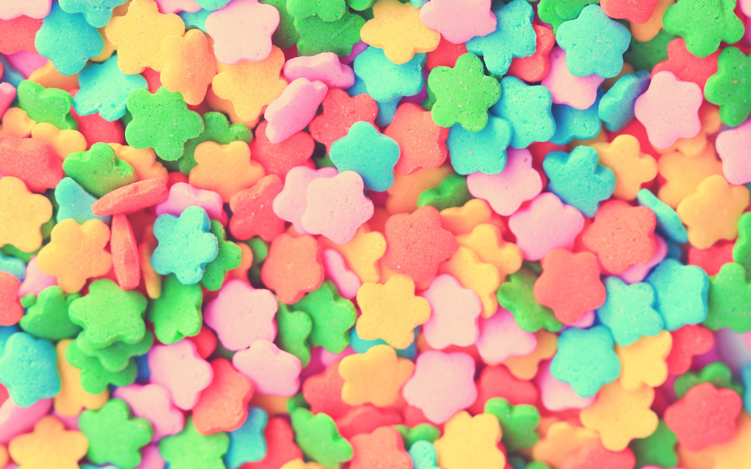 Caramelle a forma di fiori colorati, 2560x1600 WQXGA, PC