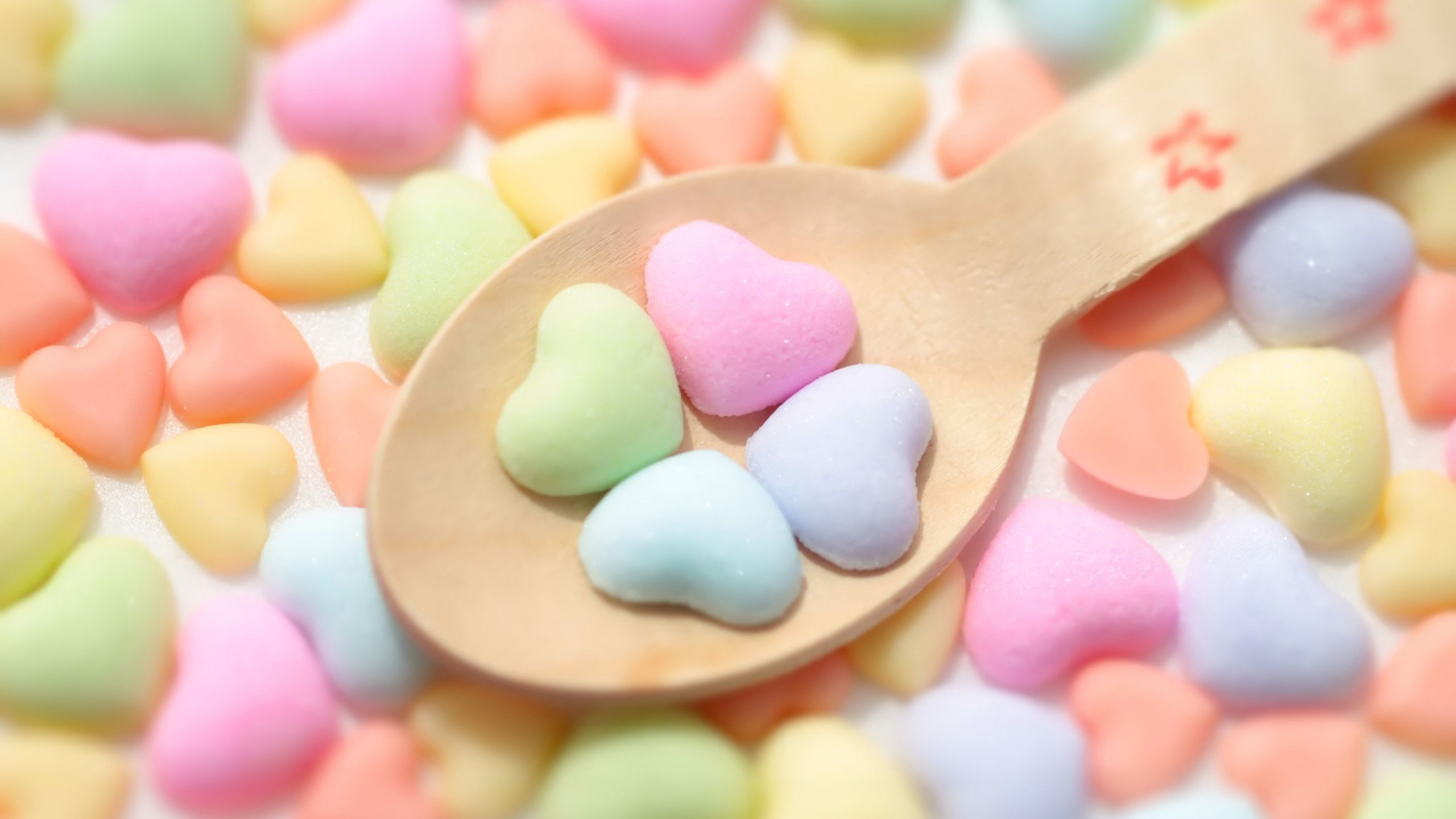 Caramelle a forma di cuore, 2560x1440 2K, Desktop