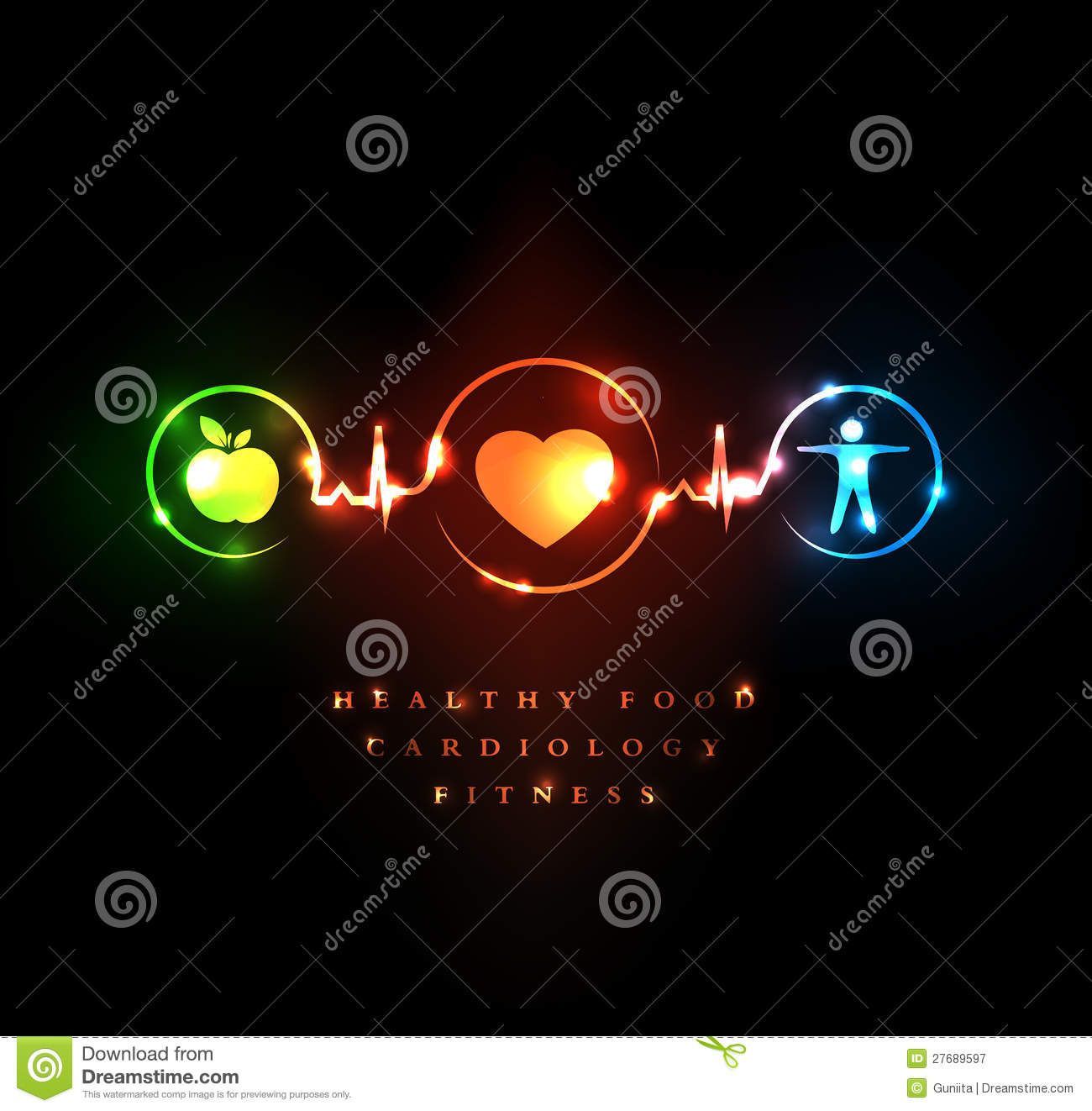 Simboli neon mela cuore fitness, 1300x1322 Full HD Verticale, iPhone
