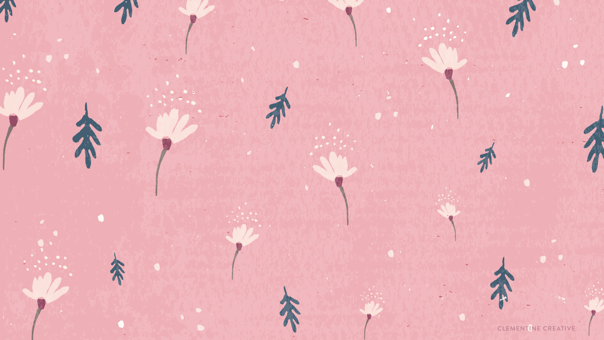 Fiori bianchi cadenti su rosa, 1920x1080 1080p, PC Desktop