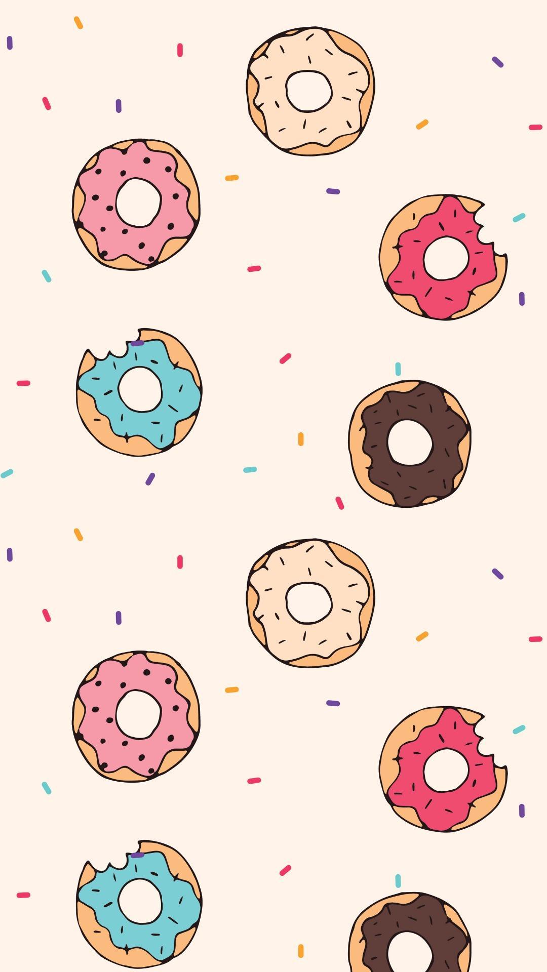 Ciambelle colorate con sprinkles, sfondi Carini, 1080x1920 Verticale, Samsung Galaxy