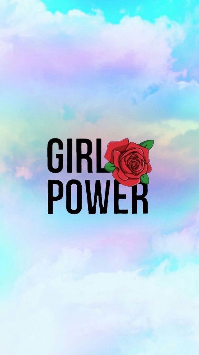 Girl Power rosa rossa pastello, sfondi Carini, 700x1244 Full HD Verticale, iPhone