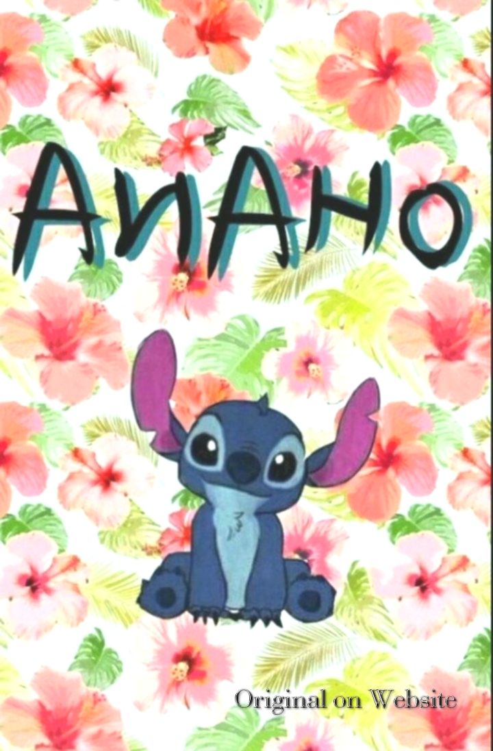 Stitch tra fiori tropicali, Disney, sfondi Carini, 720x1096 Verticale, Xiaomi