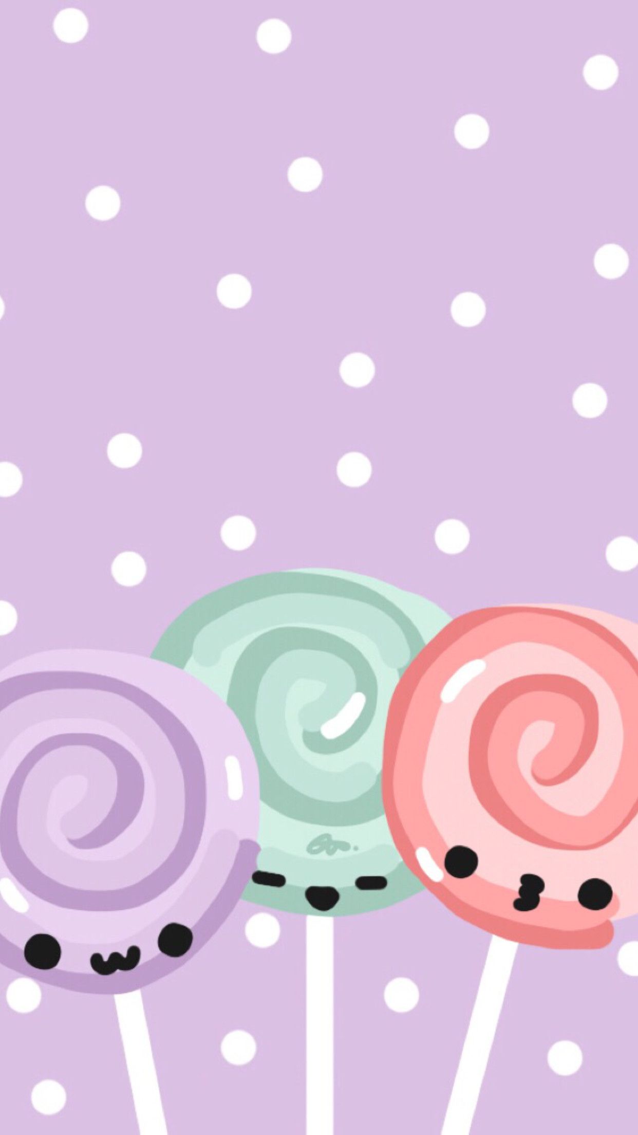 Lecca-lecca kawaii pastello, 1242x2208 Verticale, POCO