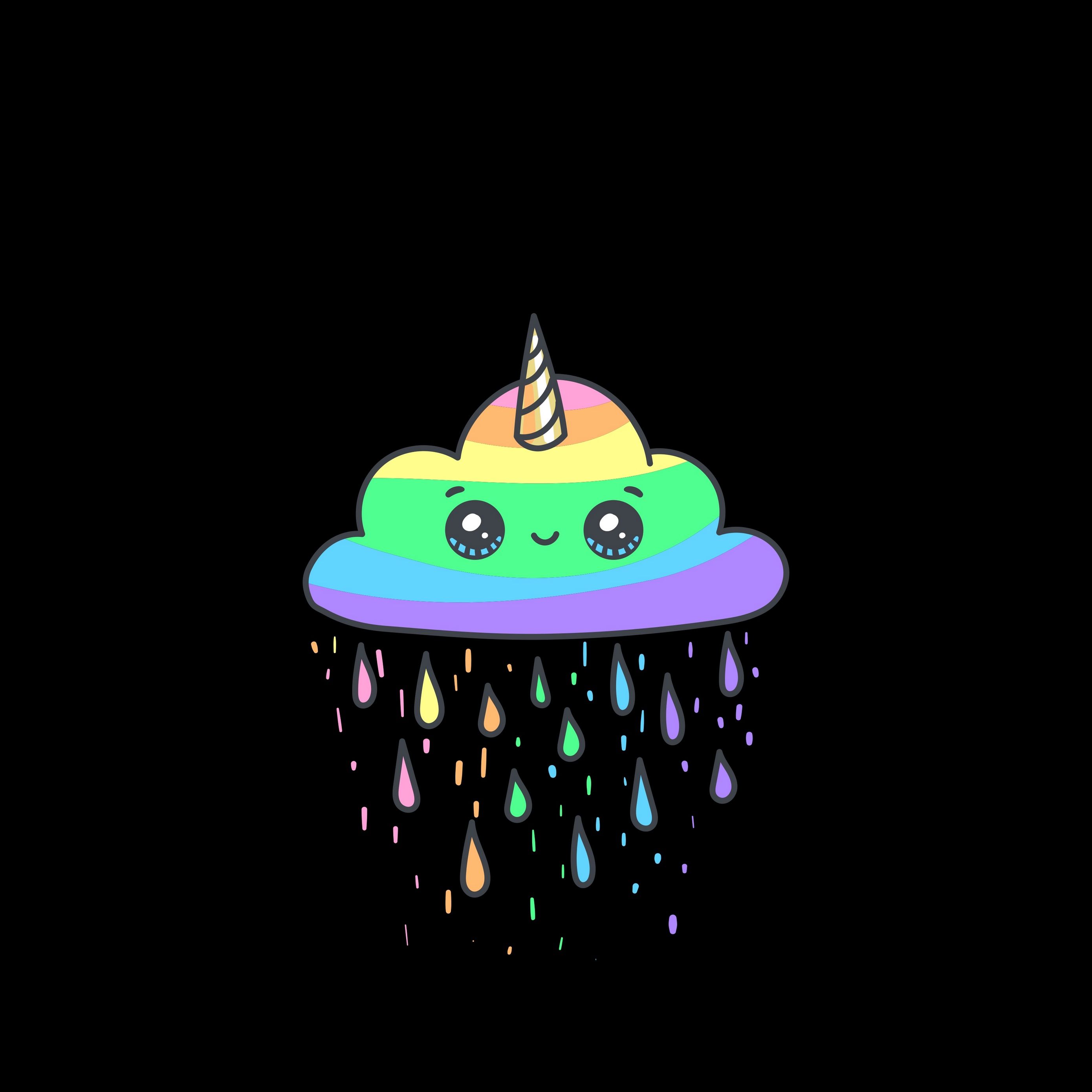 Nuvola unicorno arcobaleno kawaii, sfondi Carini, 2780x2780 2K, PC