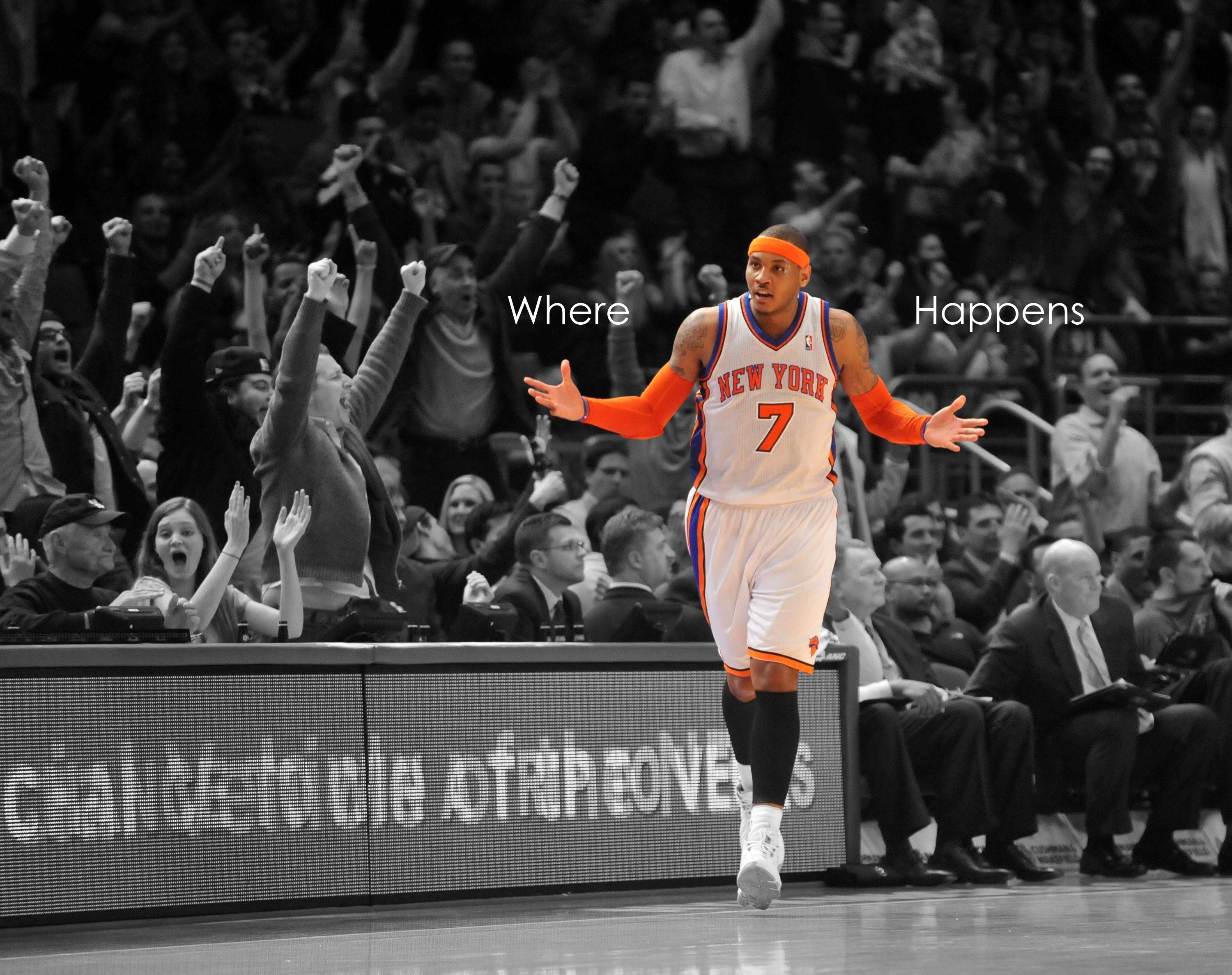 Carmelo Anthony Knicks basket, 3000x2375 2K+, PC