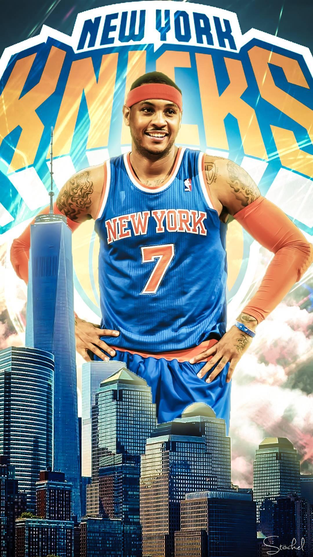 Carmelo Anthony New York Knicks, 1080x1920 Verticale, Mobile