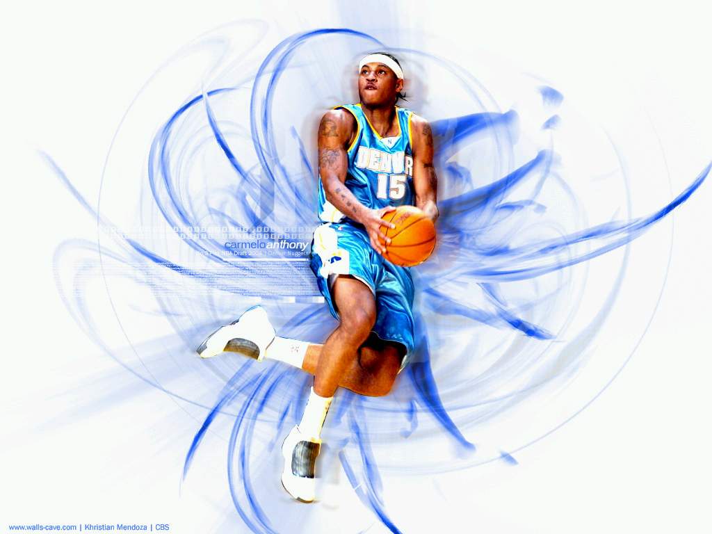 Carmelo Anthony basket Nuggets, 1024x768 HD, PC