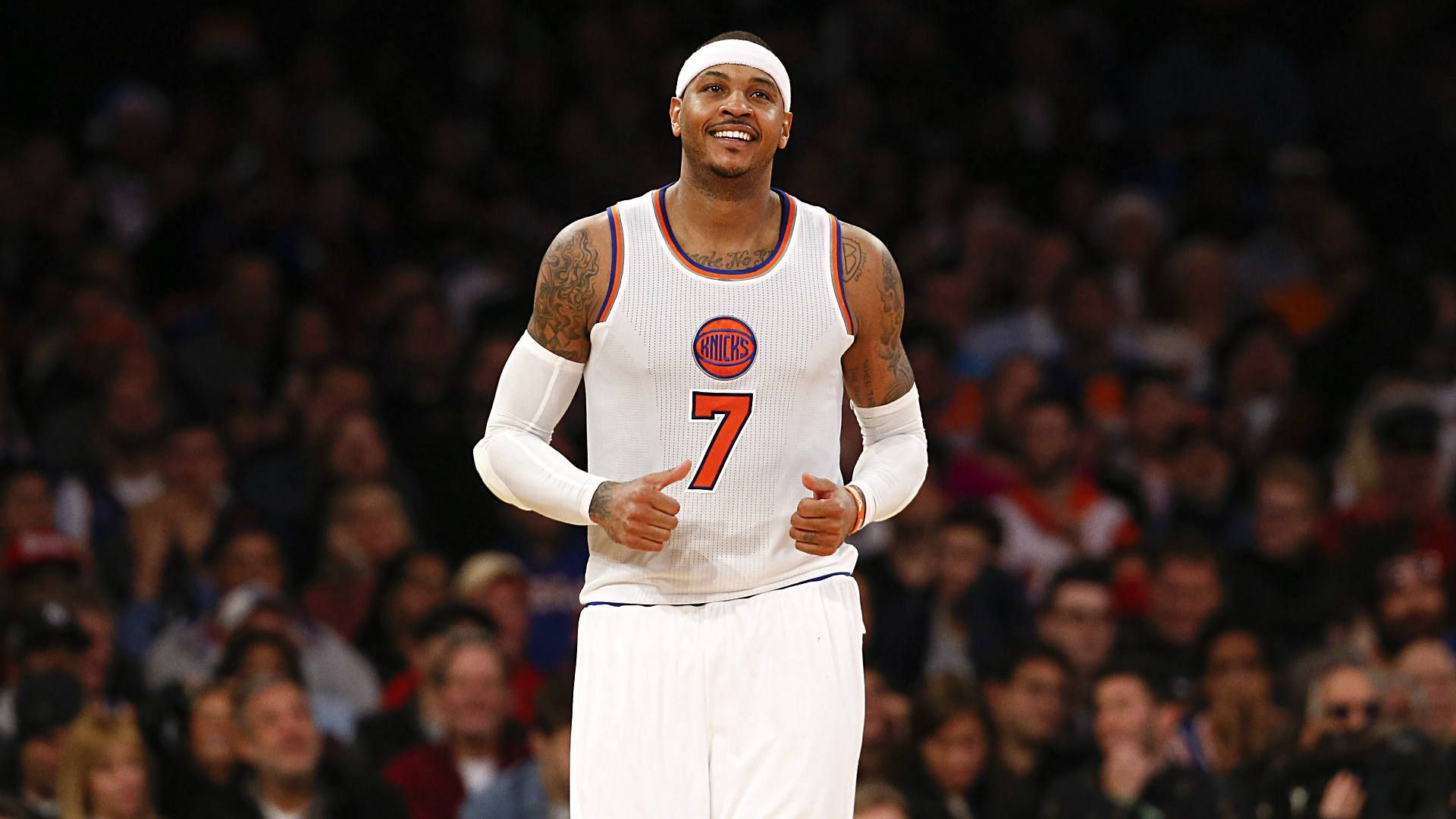 Carmelo Anthony Knicks basket, 1920x1080 Full HD, PC Desktop