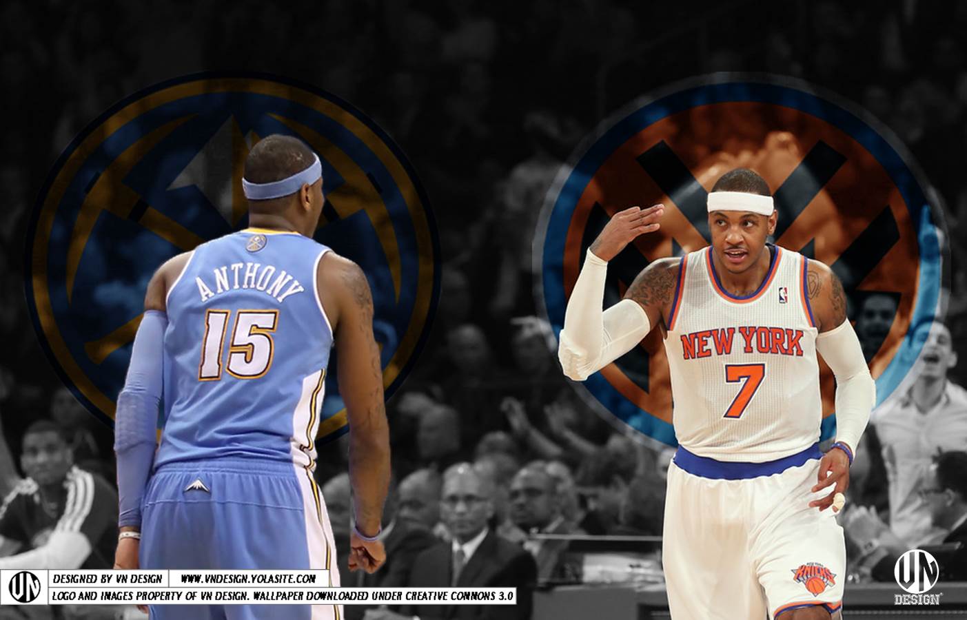 Carmelo Anthony basket Knicks, 1403x900 720p, Laptop