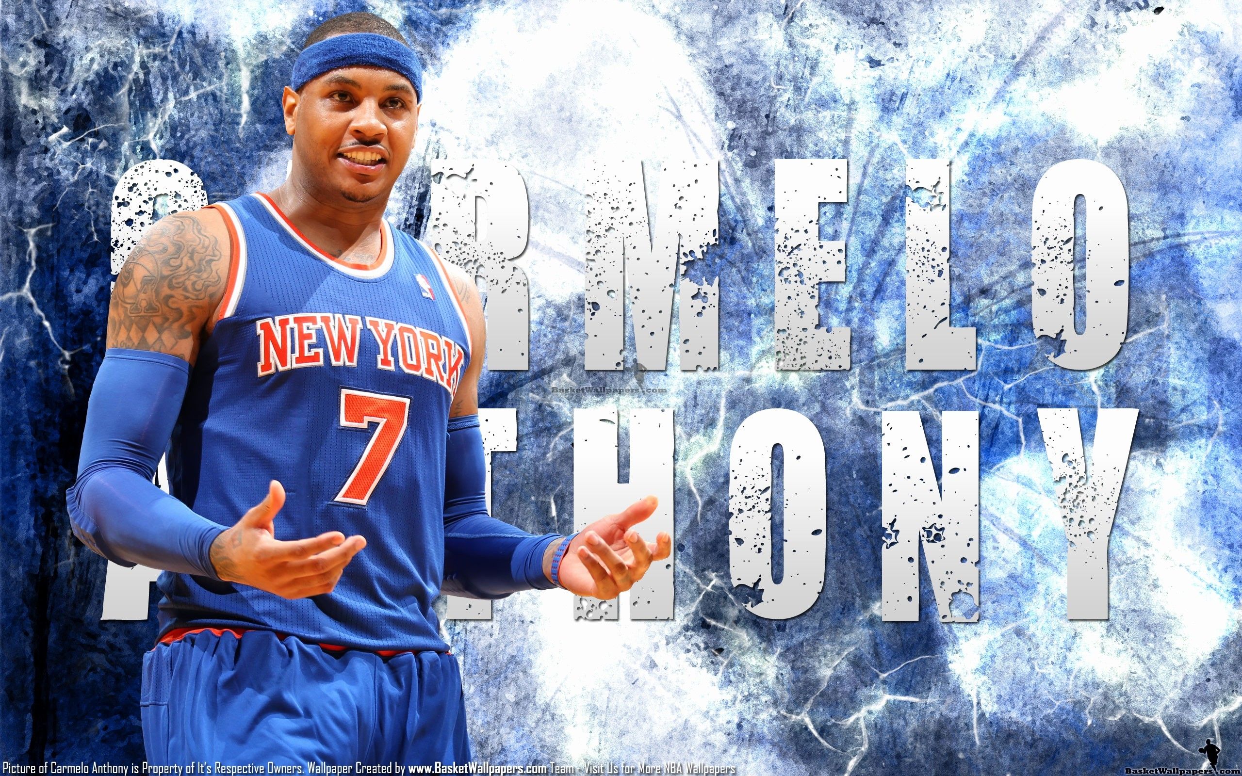 Carmelo Anthony Knicks basket, 2560x1600 2K, Desktop