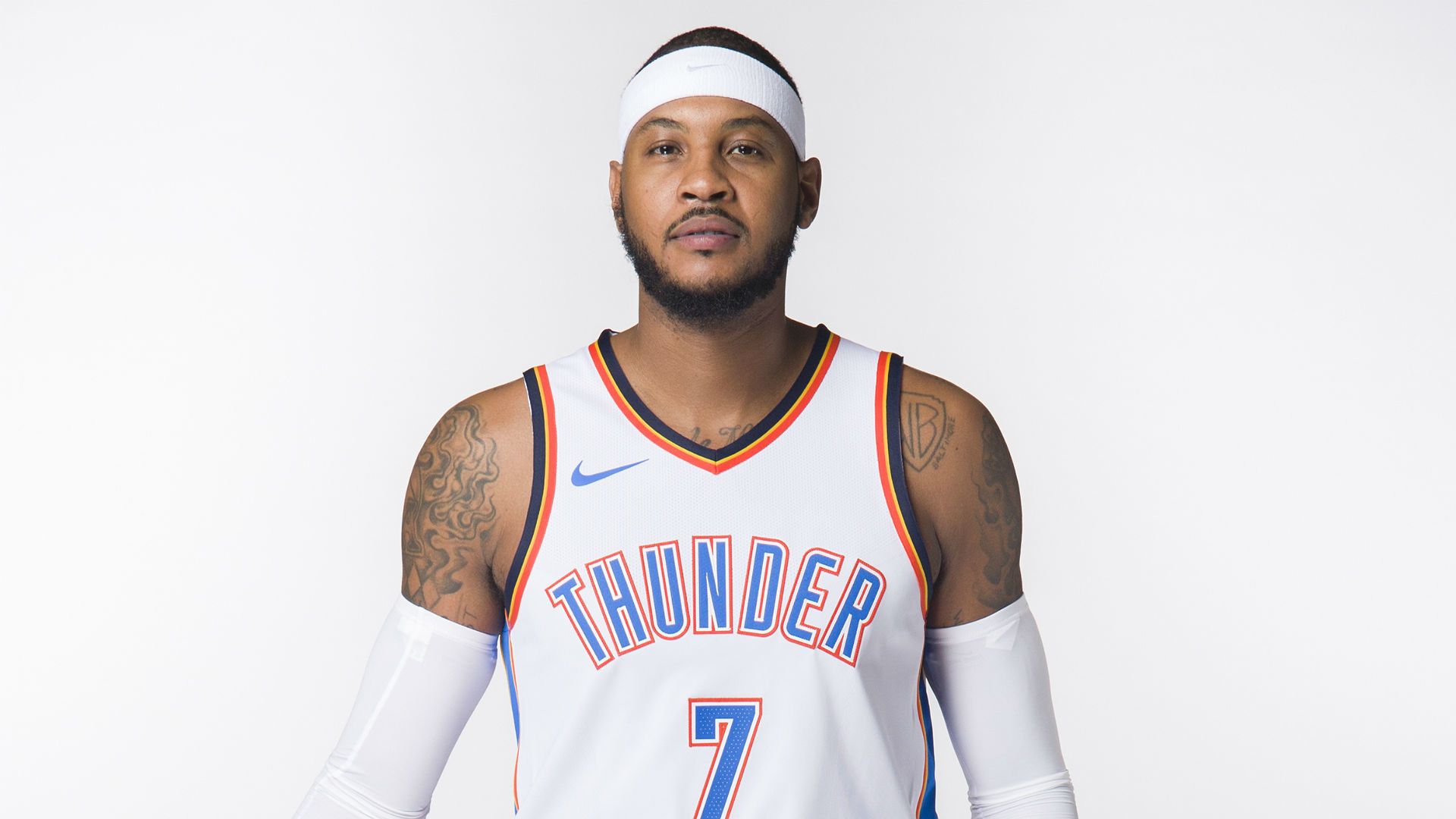 Carmelo Anthony Thunder maglia, basket, 1920x1080 1080p, Laptop