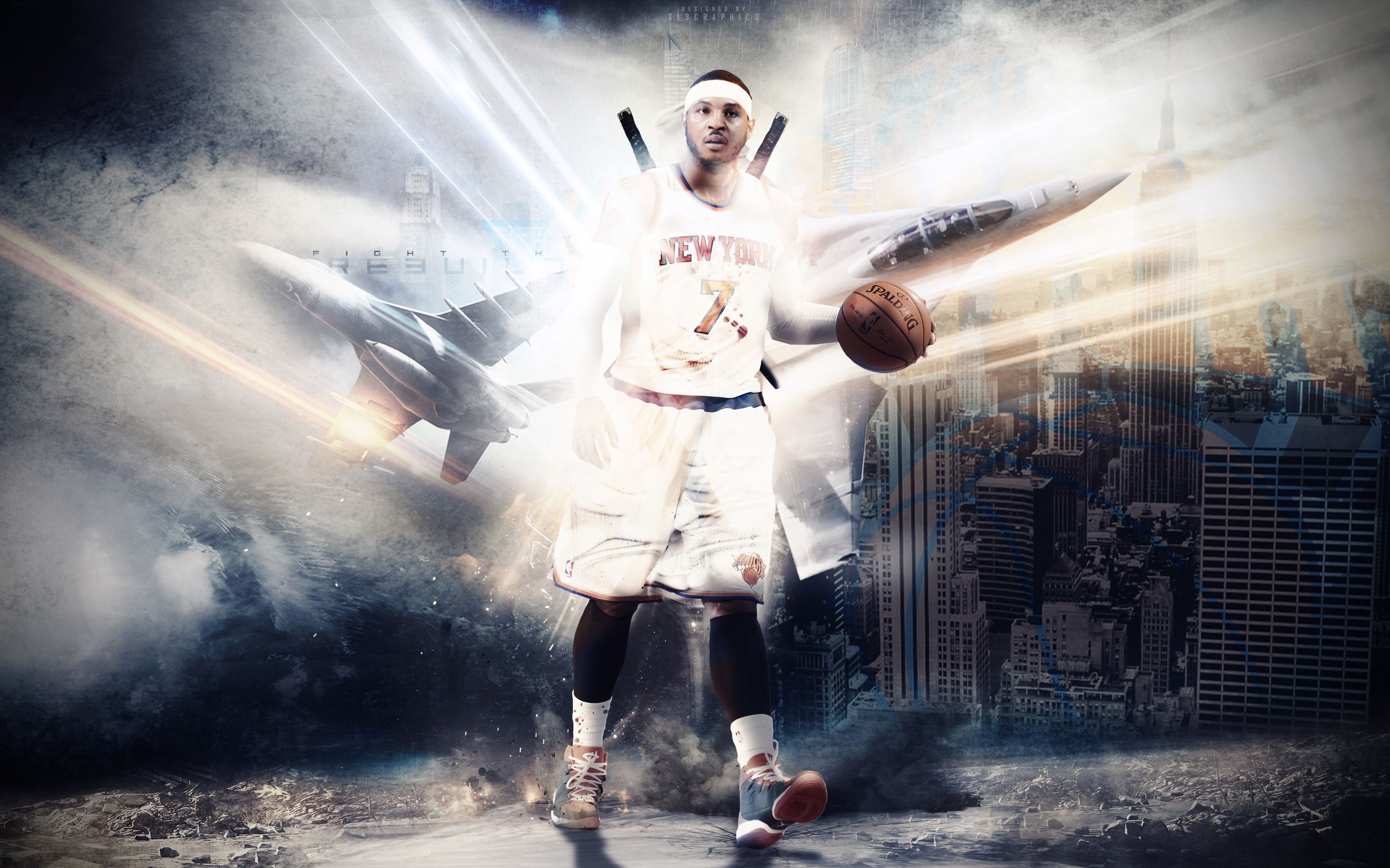 Carmelo Anthony Knicks basket, 2880x1800 2K+, PC