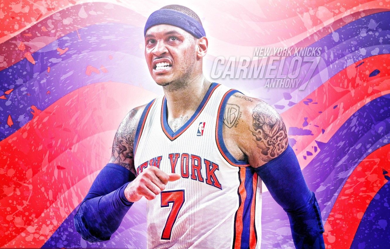 Carmelo Anthony, New York Knicks, 1332x850 HD, Desktop
