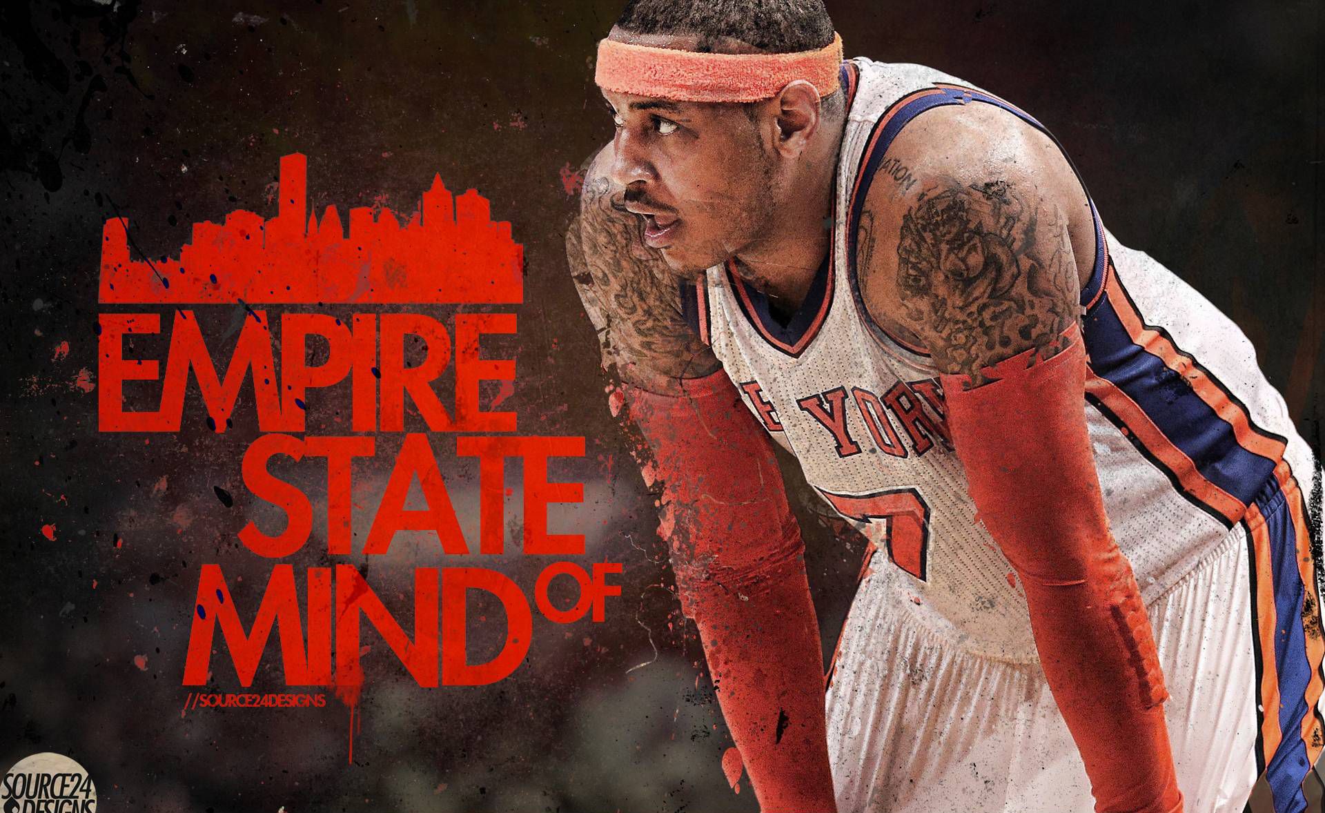 Carmelo Anthony Knicks basket, 1920x1178 Full HD 1080p, PC