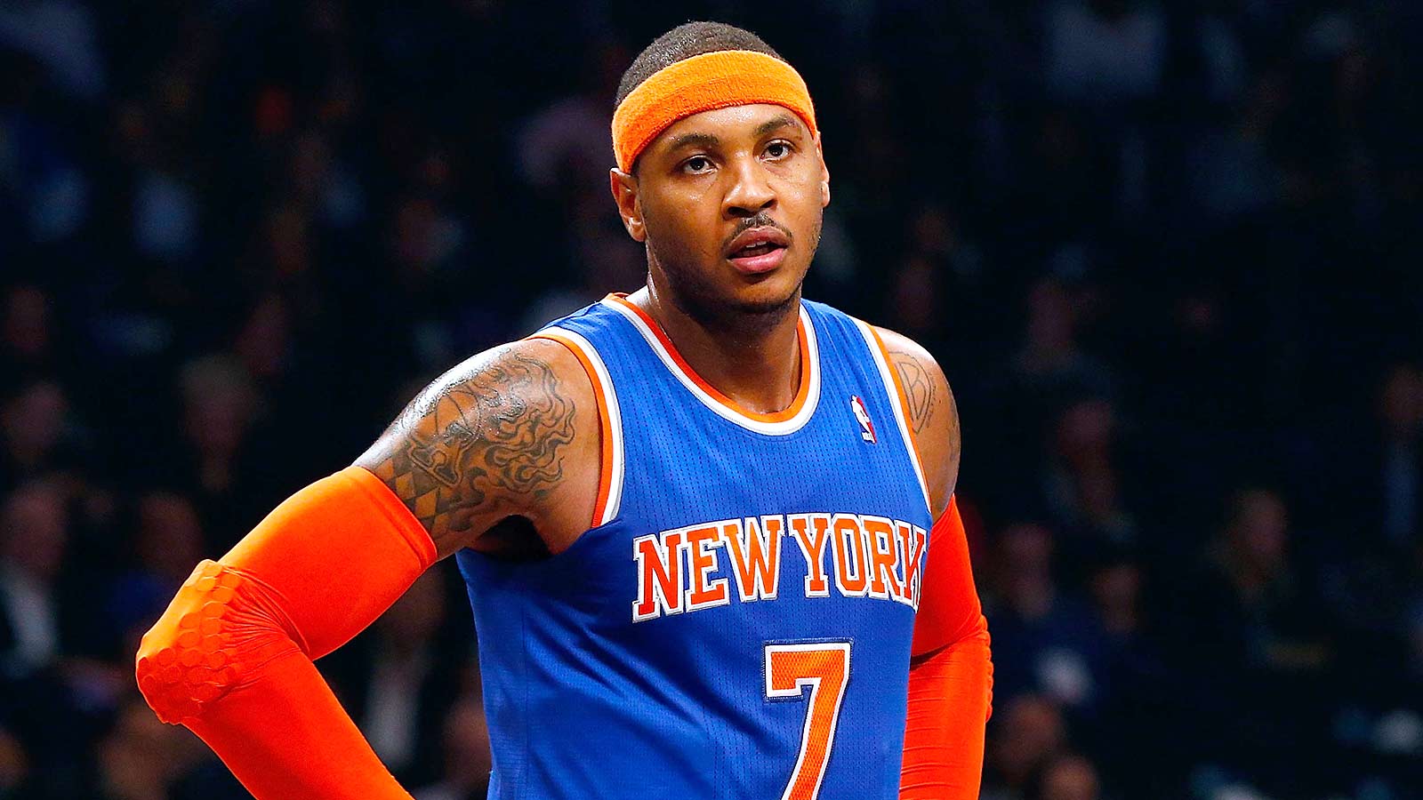 Carmelo Anthony maglia Knicks, 1600x900 HD, Desktop
