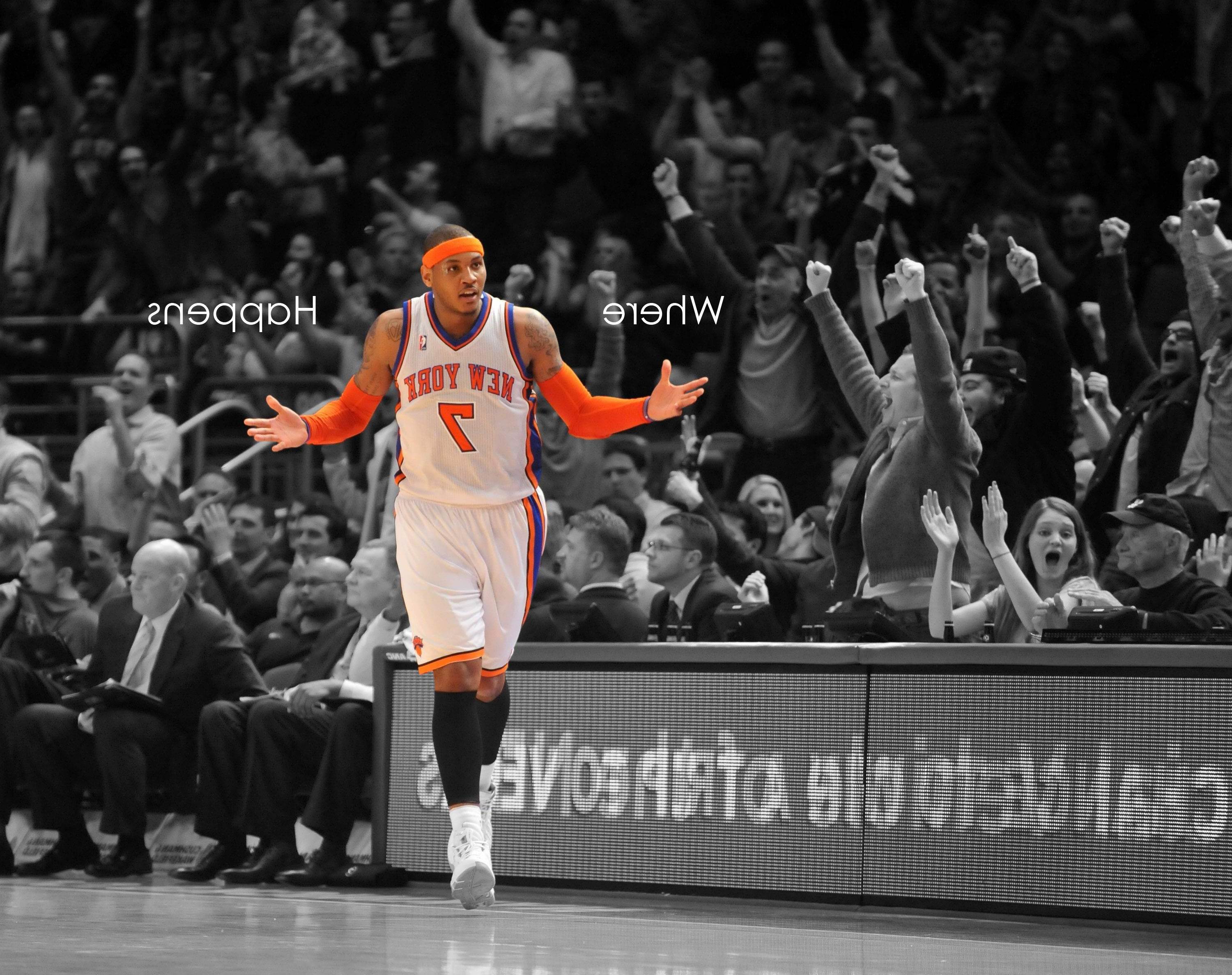 Carmelo Anthony Knicks basket, 3000x2375 2K+, Laptop