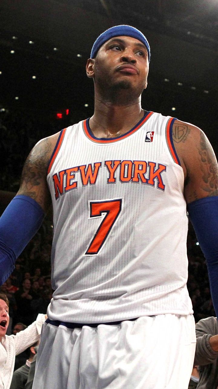 Carmelo Anthony maglia Knicks, 720x1280 Verticale, Mobile