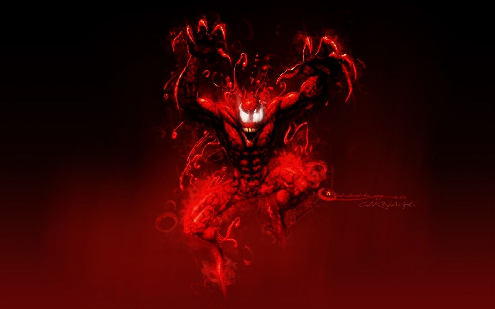 Carnage Marvel simbionte rosso, 1680x1050 900p, Desktop