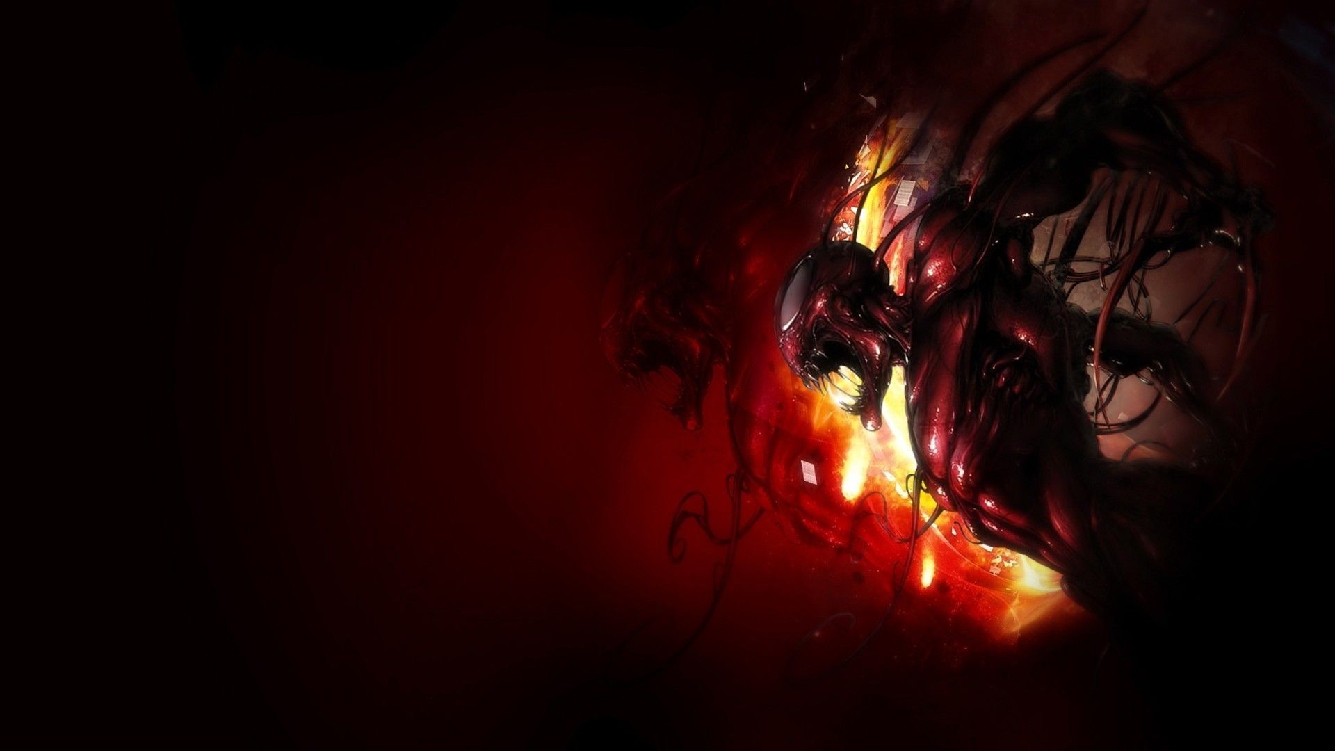 Carnage volto rosso oscuro, 1920x1080 Full HD, PC