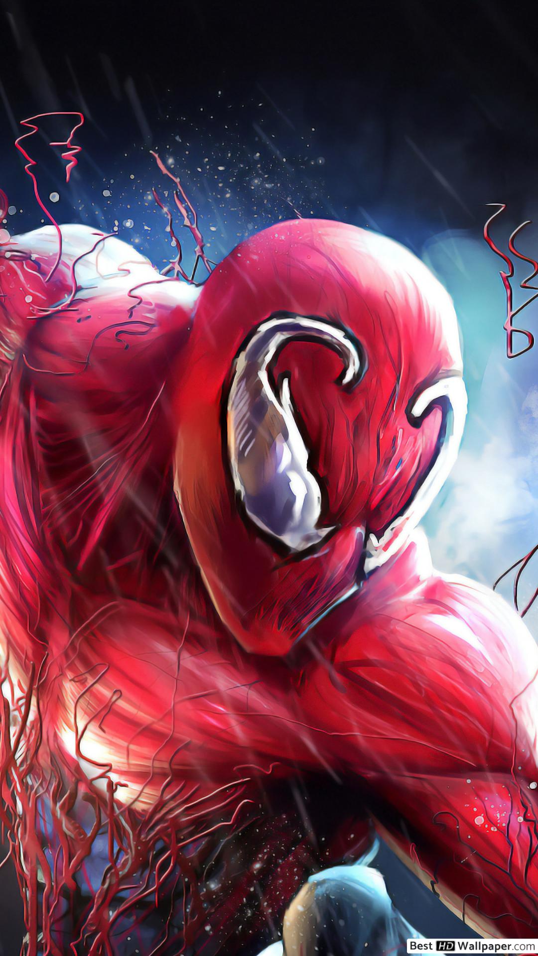 Carnage Marvel personaggio rosso, 1080x1920 Verticale, Telefono