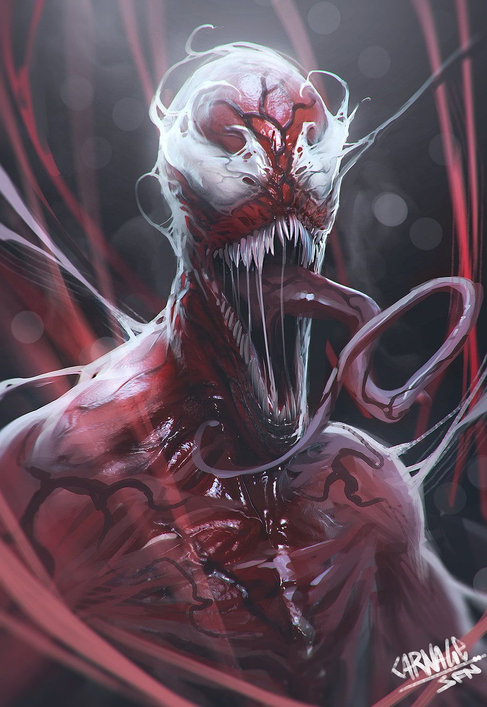 Carnage Marvel, tentacoli rossi, 1000x1452 Full HD Verticale, Realme