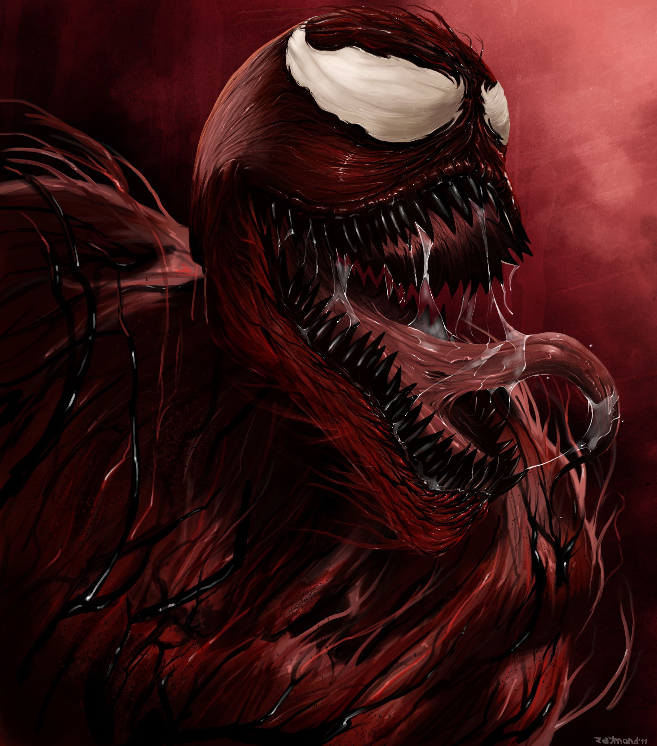 Carnage Marvel simbionte rosso, 2508x2844 Verticale, Xiaomi