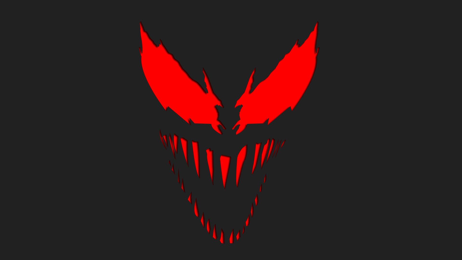 Carnage simbolo rosso nero, 1920x1080 Full HD, PC Desktop