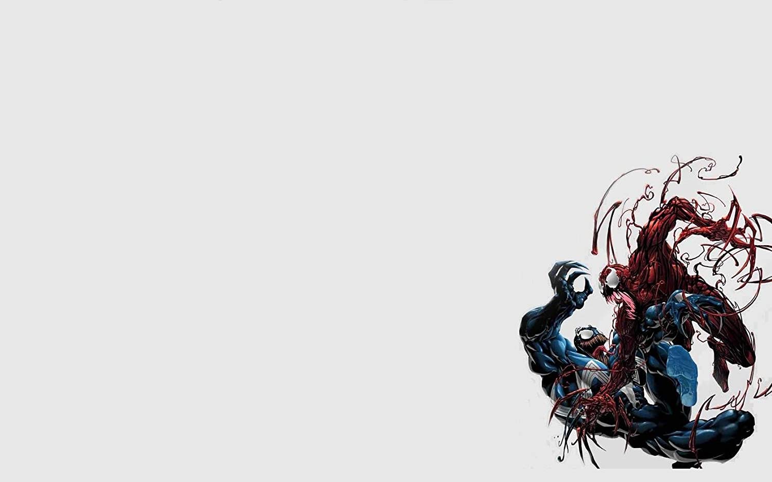 Venom contro Carnage, sfondo bianco, 1500x938 720p, PC