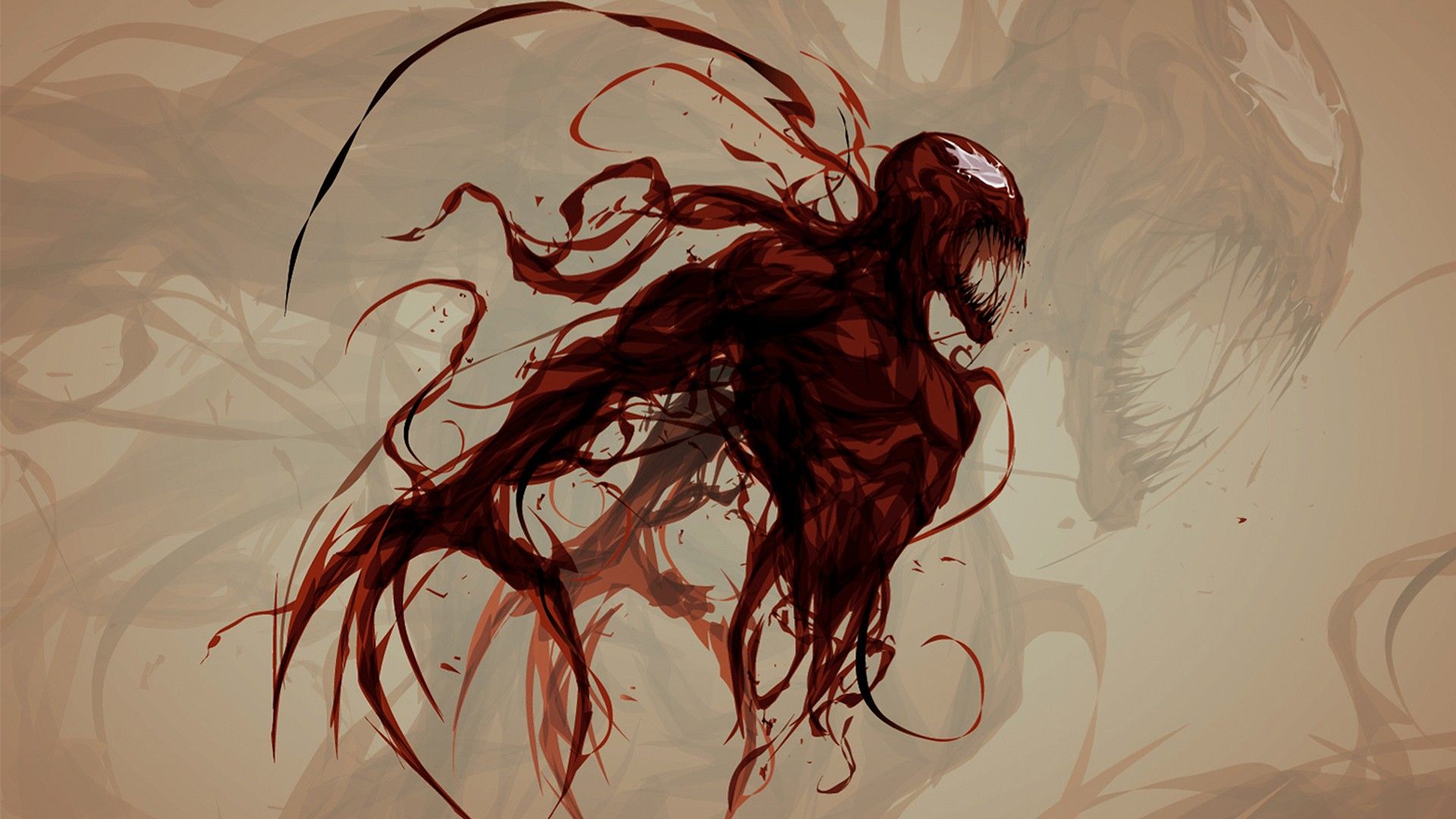 Carnage Marvel simbionte rosso, 1920x1080 Full HD, Laptop