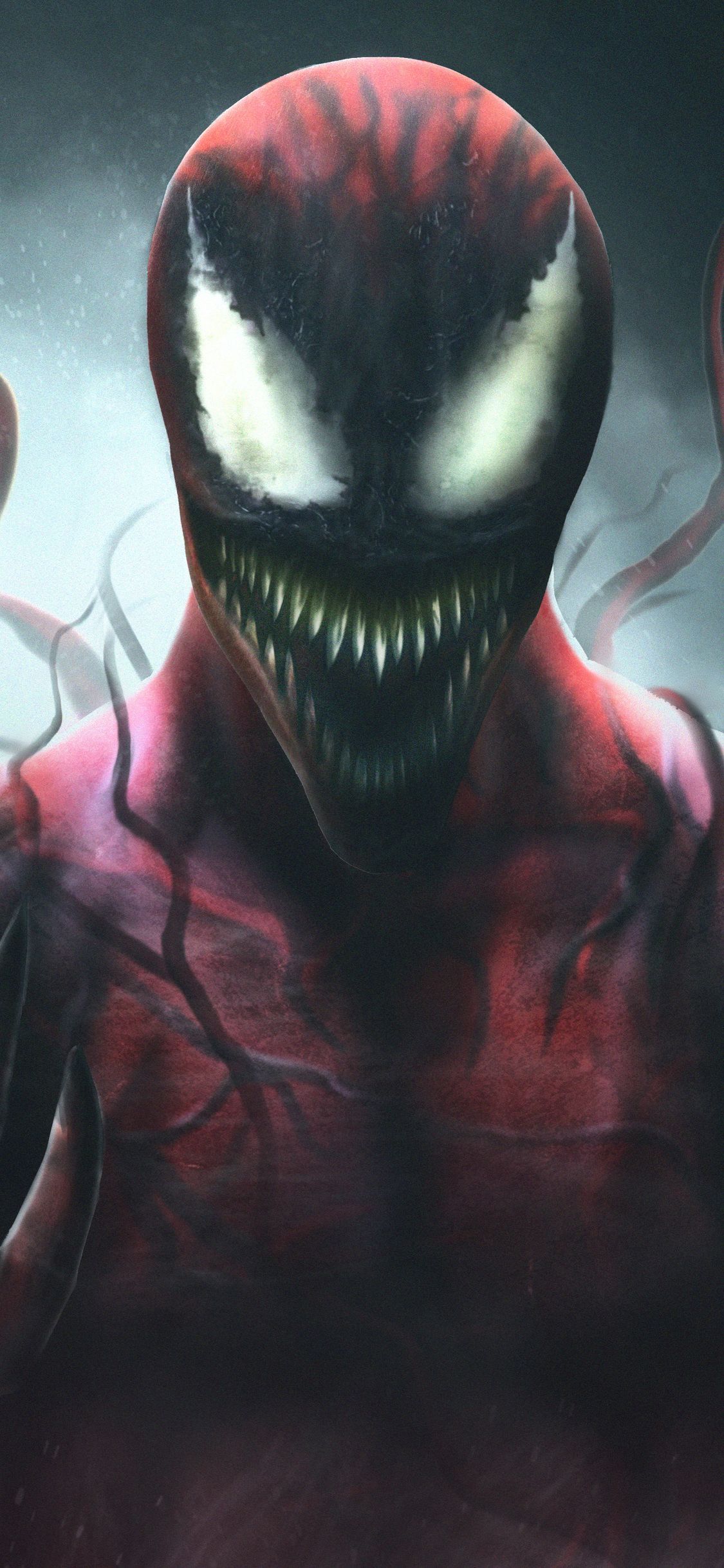 Carnage Marvel villain rosso, supereroi, 1125x2436 Verticale, Mobile