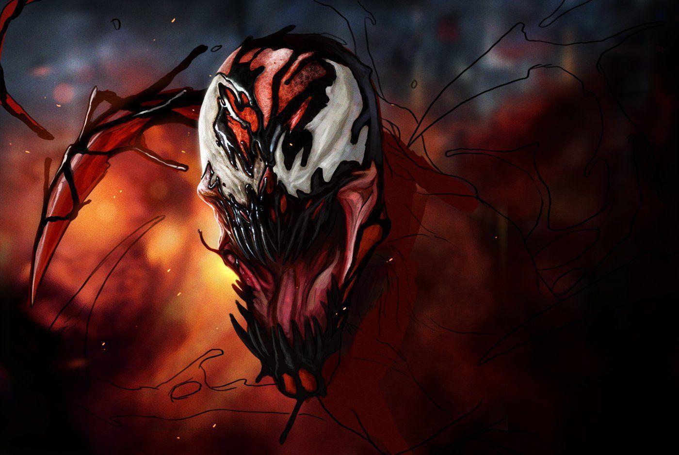 Carnage Marvel villain rosso, 1400x939 720p, Laptop