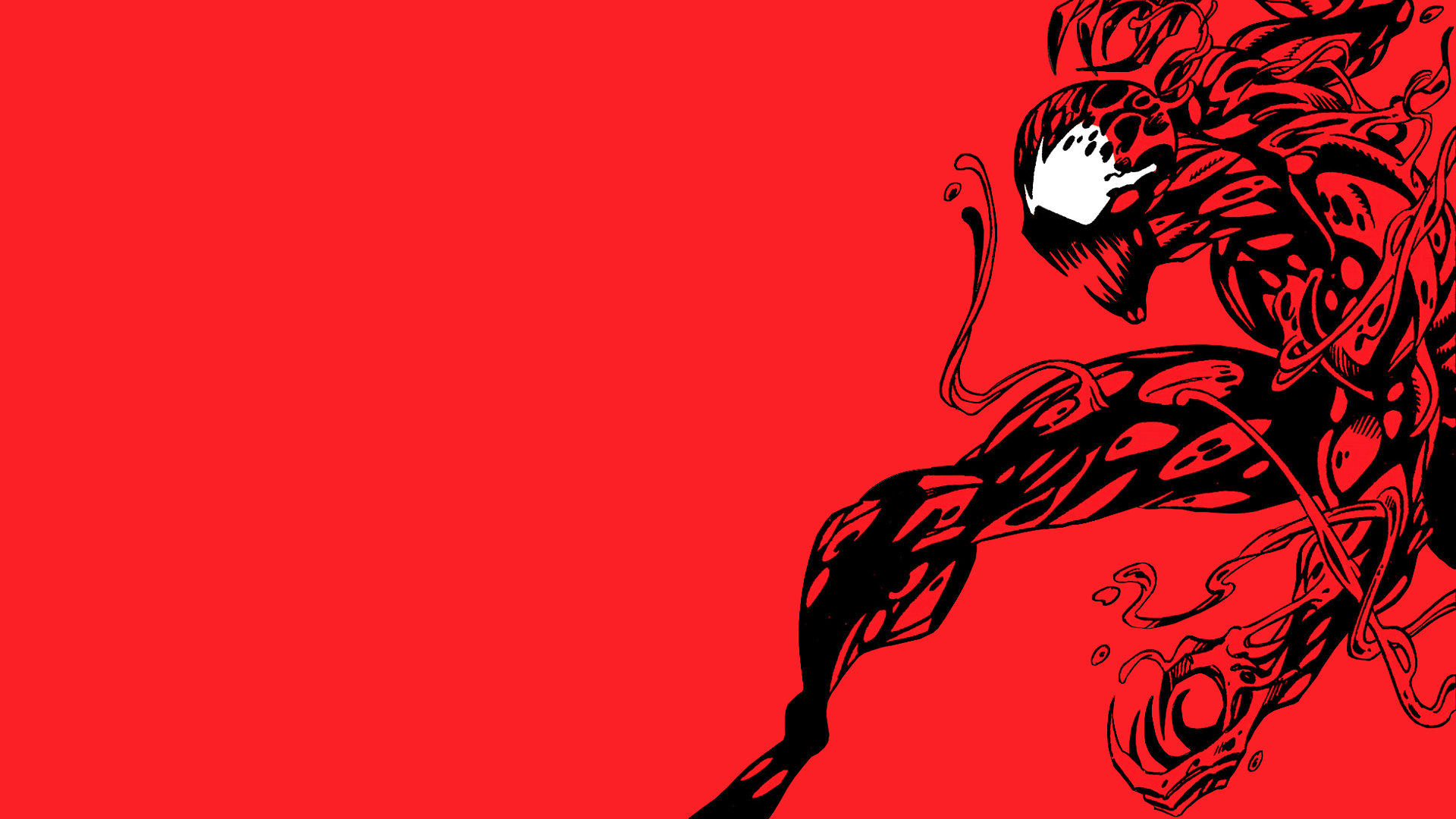 Carnage Marvel sfondo rosso, 1920x1080 Full HD 1080p, Desktop