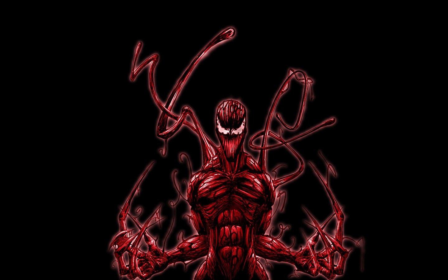 Carnage Marvel simbionte rosso, 1440x900 720p, PC