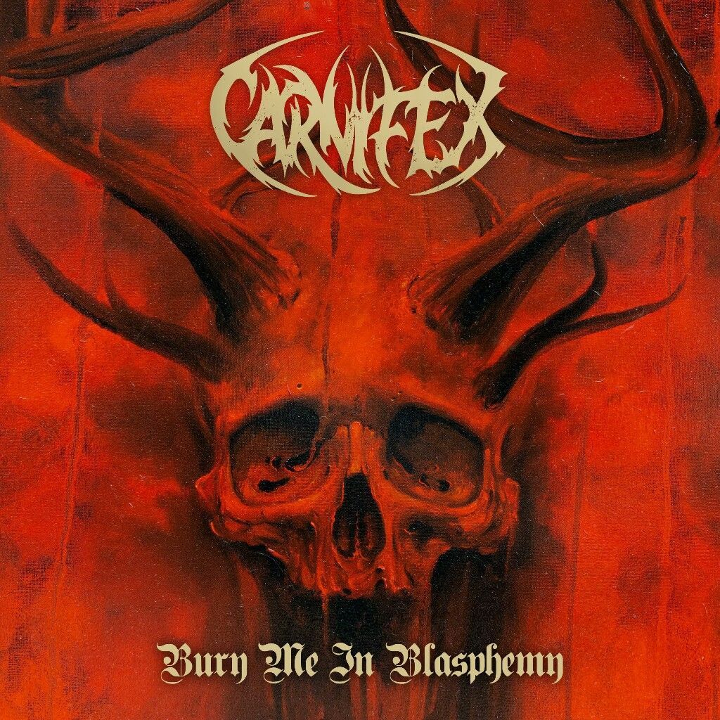 Carnifex teschio con corna rosso, 1024x1024 HD, iMac
