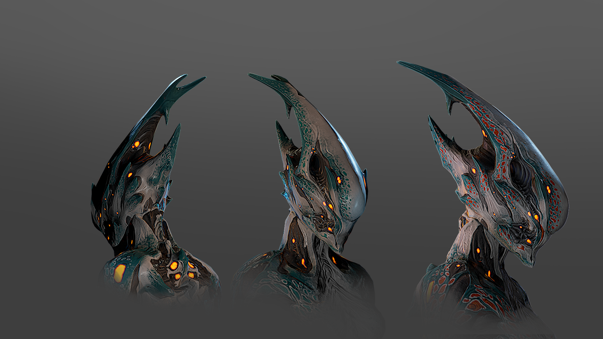 Casco alieno concept art scuro, 1920x1080 Full HD, PC Desktop