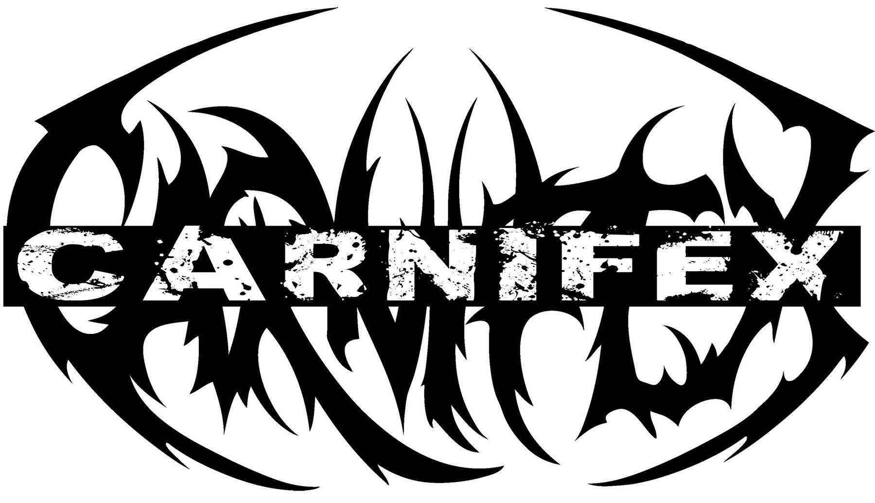 Logo tribale Carnifex bianco nero, 1800x1035 HD Ready, Desktop