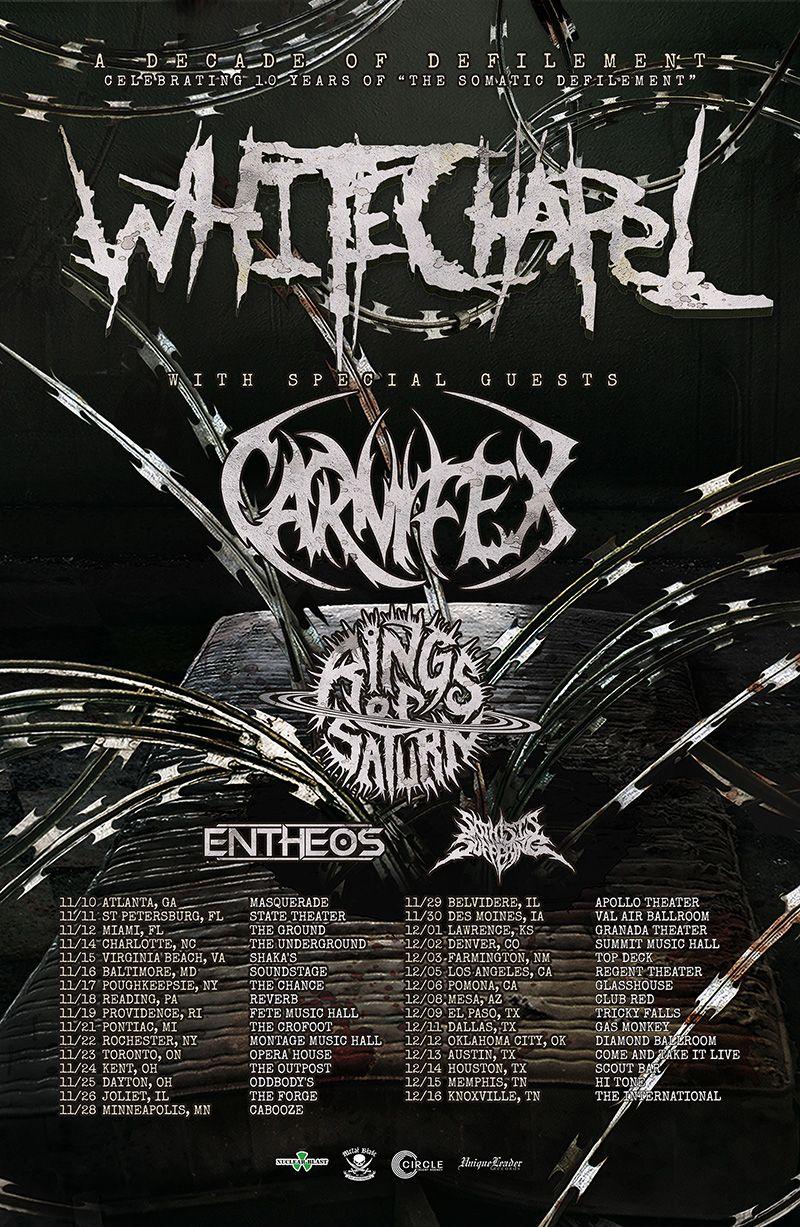 Poster tour Whitechapel Carnifex, 800x1227 Verticale, Telefono