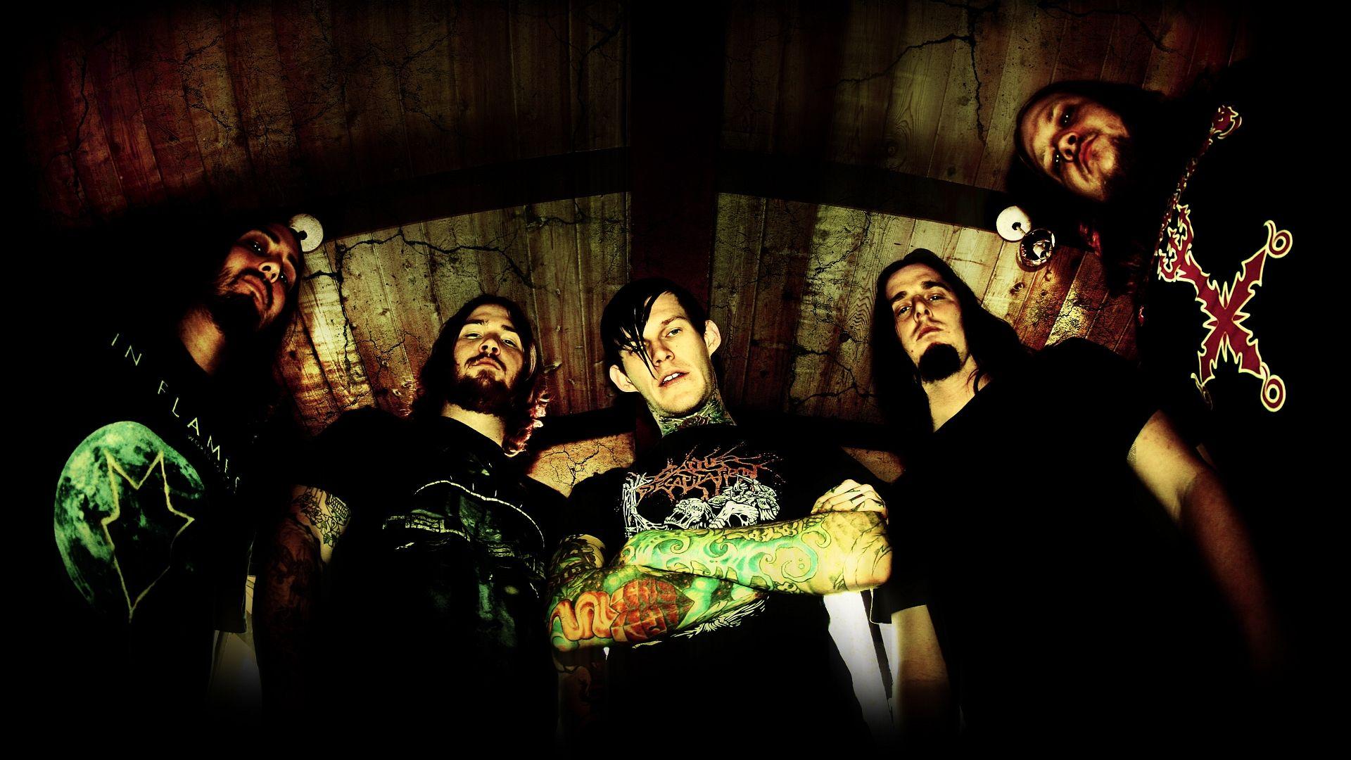 Band metal Carnifex, scena scura, 1920x1080 Full HD 1080p, PC