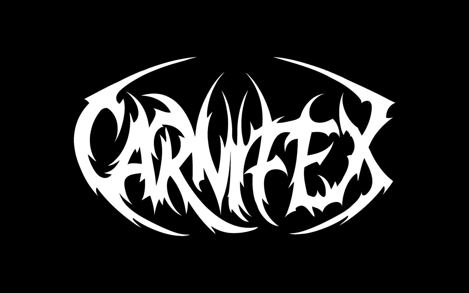 Logo band Carnifex bianco nero, 1920x1200 Full HD+, Laptop