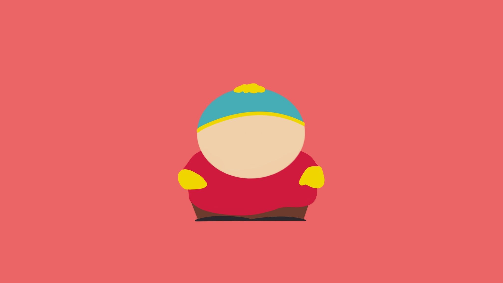 Eric Cartman South Park minimal, 2048x1152 alta risoluzione, Desktop