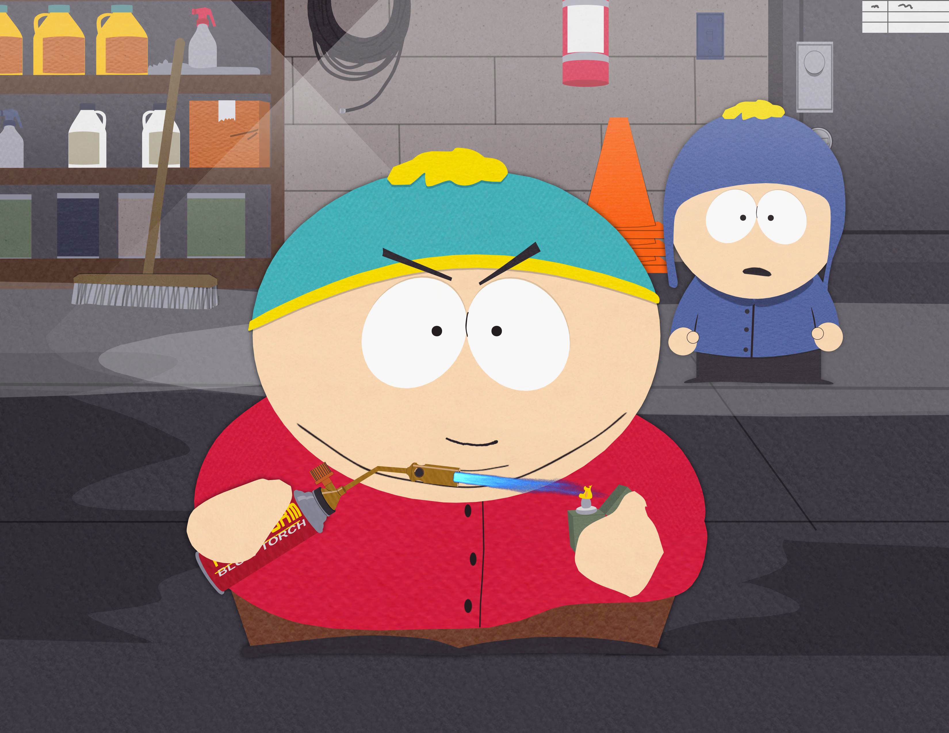 Cartman South Park garage, 3300x2550 2K, Laptop