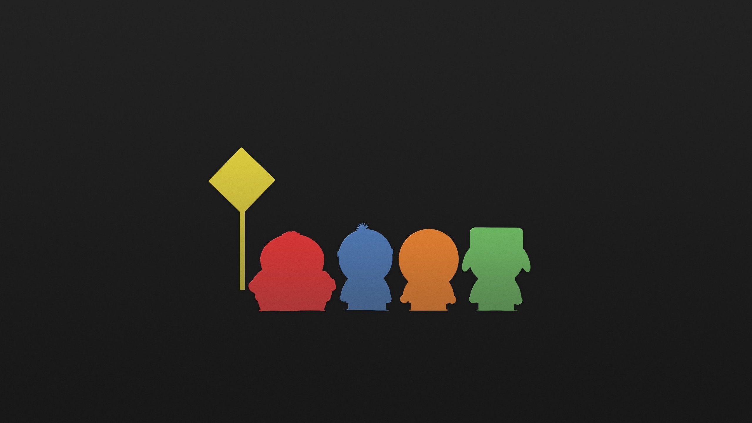 South Park personaggi minimalisti, 2560x1440 2K QHD, PC