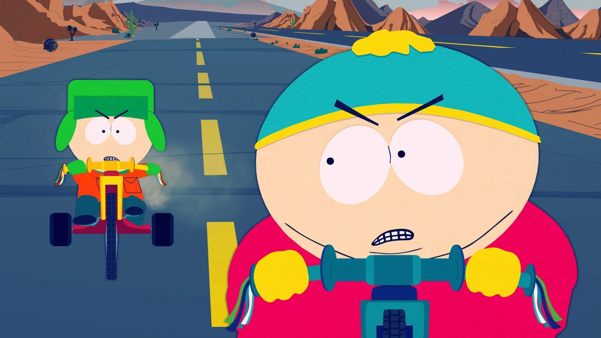 Kyle e Cartman in bicicletta, 1920x1080 1080p, Desktop
